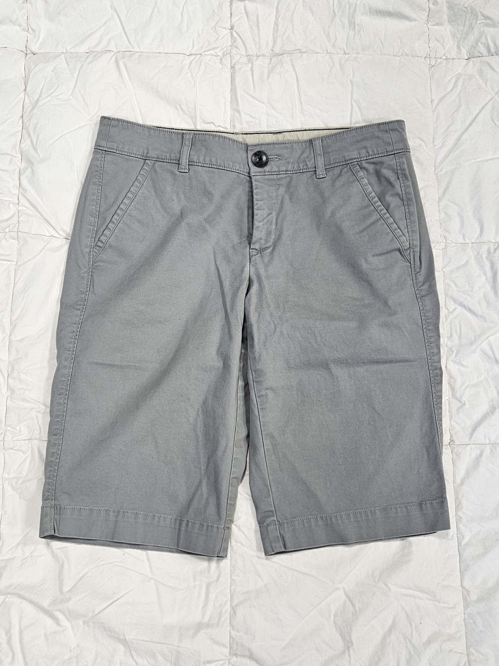 Eddie Bauer Gray Chino Shorts, Size 2